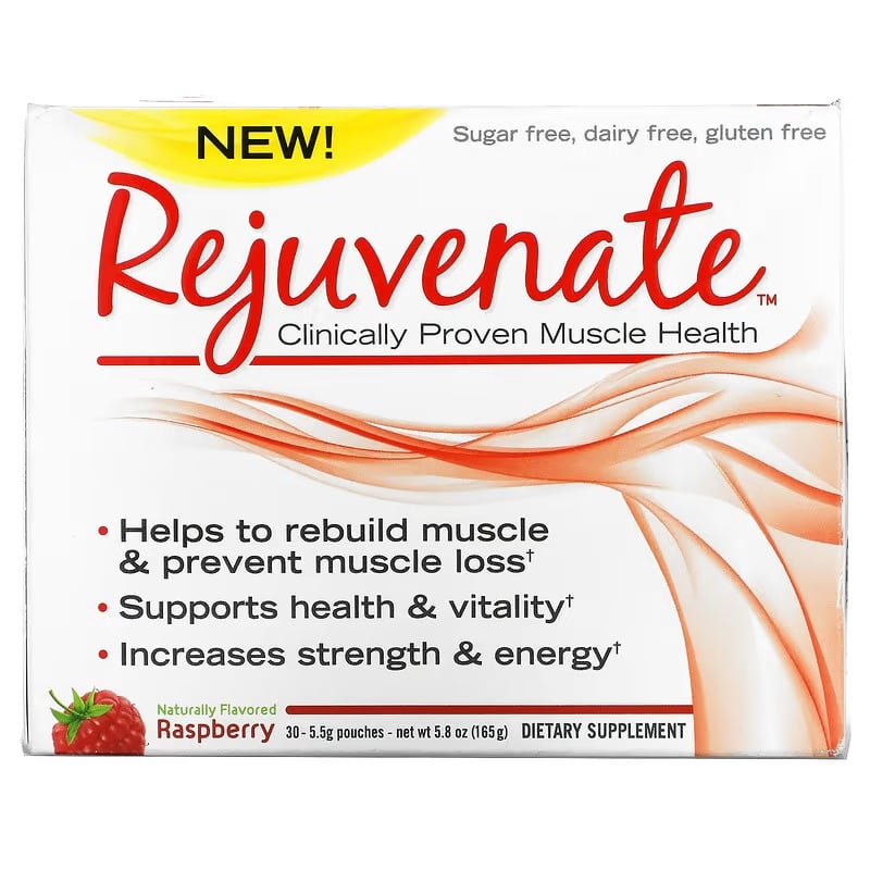 Rejuvenate, Clinically Proven Muscle Health, Raspberry, 30 Pouches –  Medicalora
